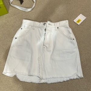 Free People white skirt